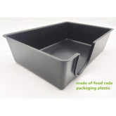 Black Plastic Reptile Hiding Box Snake Hide Reptile Cave for Lizard Leopard Gecko Snakes and Ball Python